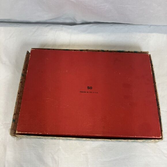 ANCHOR HOCKING FIRE KING MILK GLASS GOLD DIVIDED RELISH DISH Original Box - Picture 4 of 7